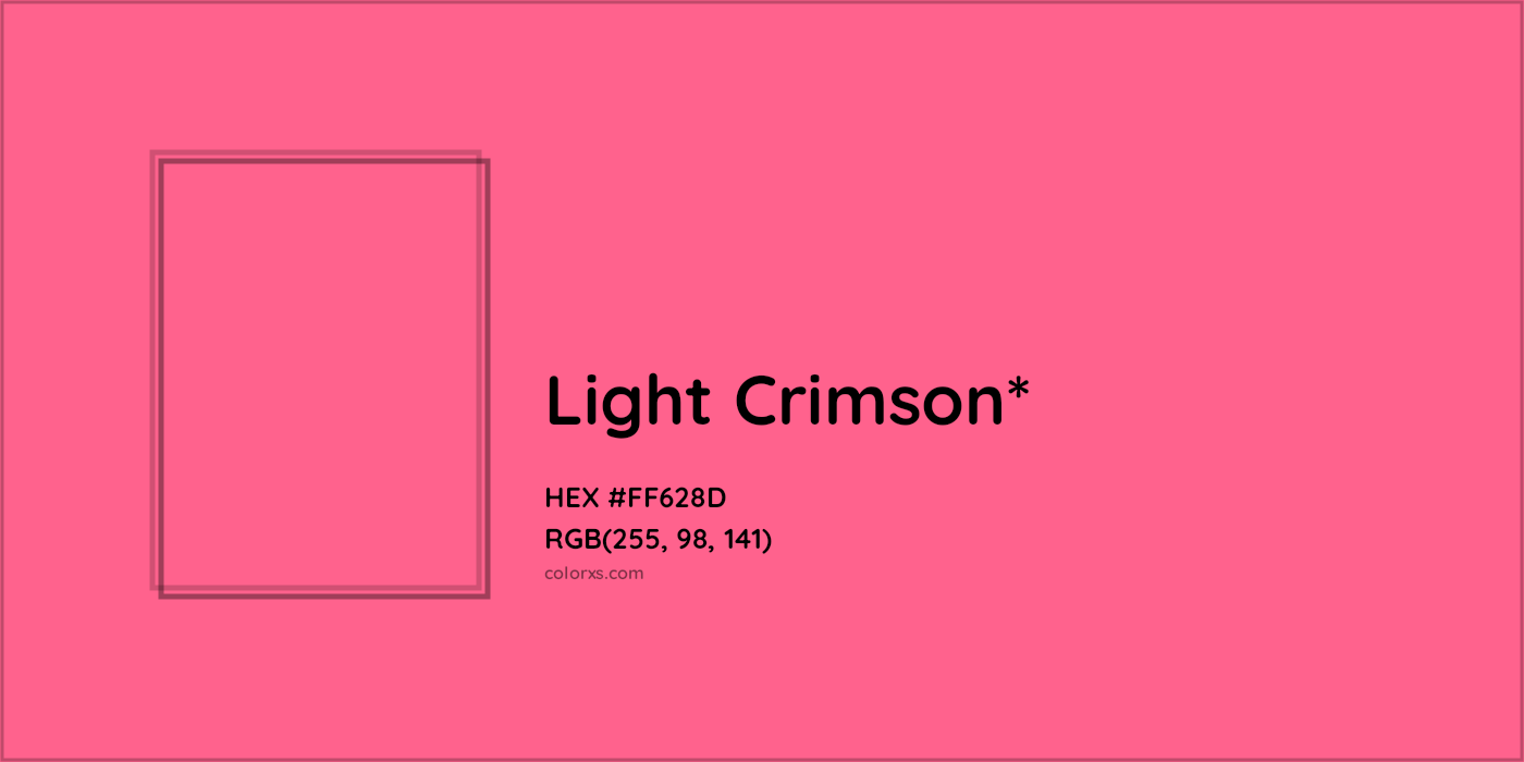 HEX #FF628D Color Name, Color Code, Palettes, Similar Paints, Images