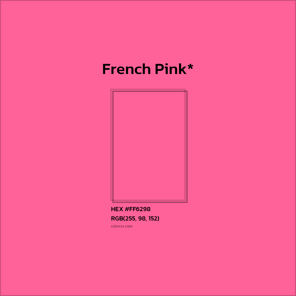 HEX #FF6298 Color Name, Color Code, Palettes, Similar Paints, Images