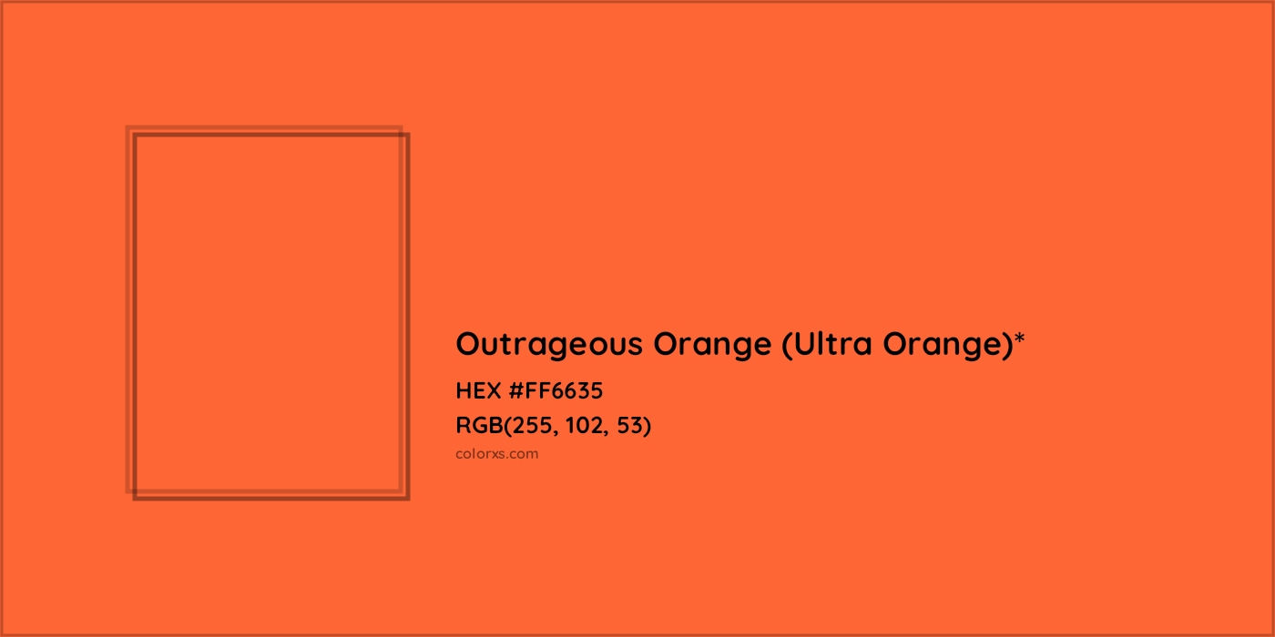 HEX #FF6635 Color Name, Color Code, Palettes, Similar Paints, Images