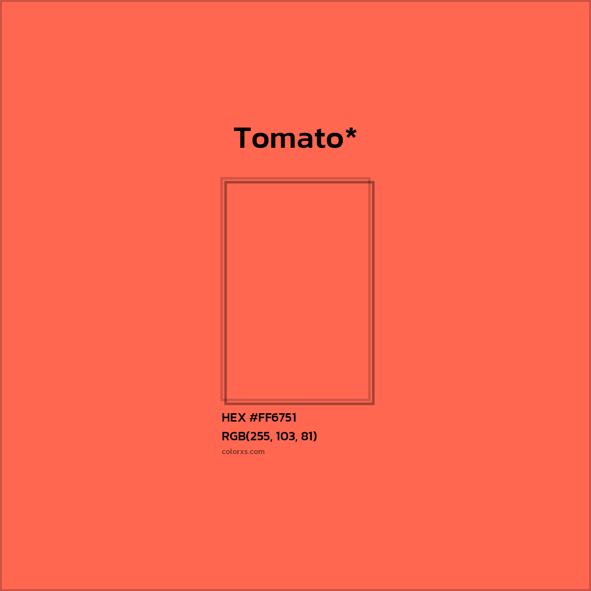 HEX #FF6751 Color Name, Color Code, Palettes, Similar Paints, Images