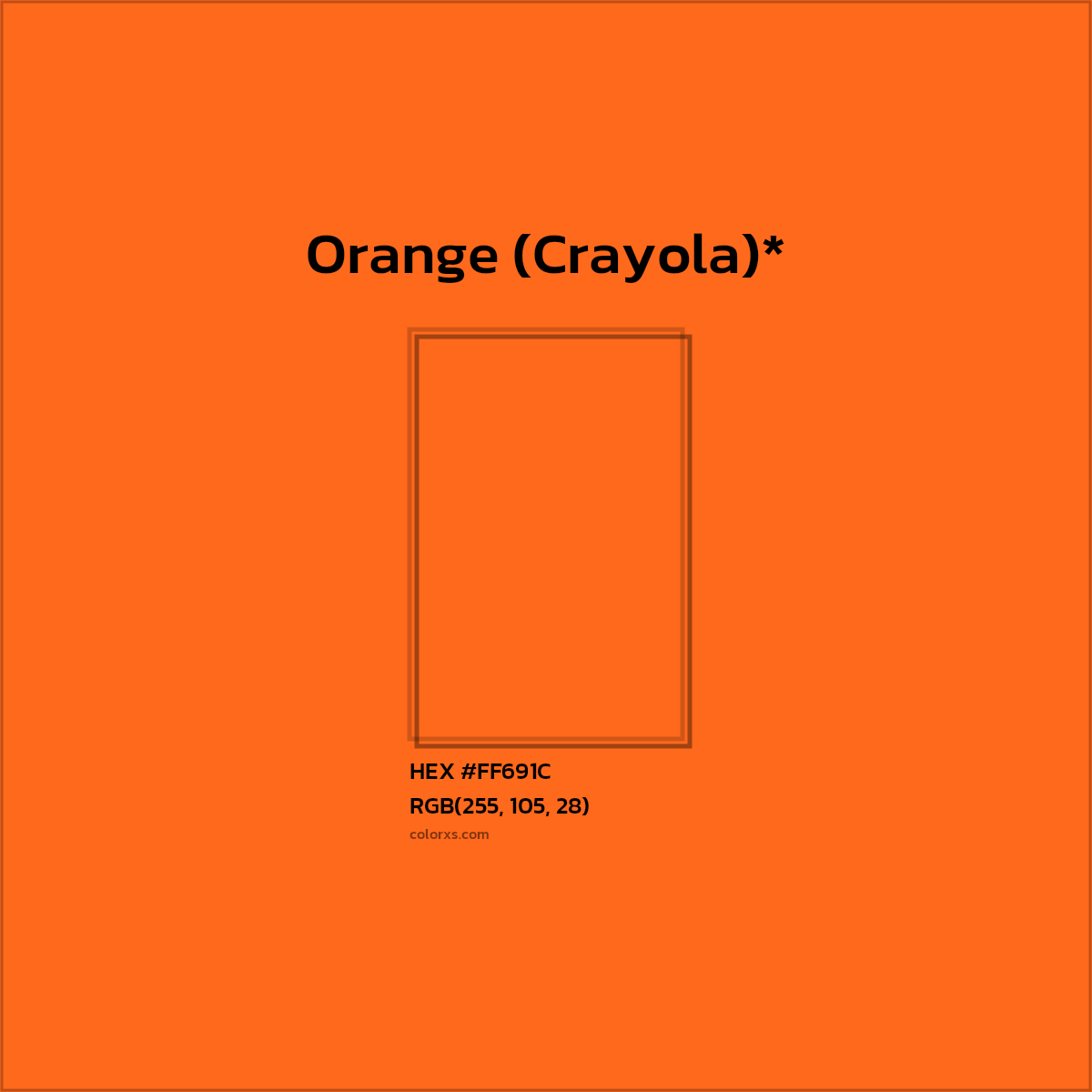 HEX #FF691C Color Name, Color Code, Palettes, Similar Paints, Images
