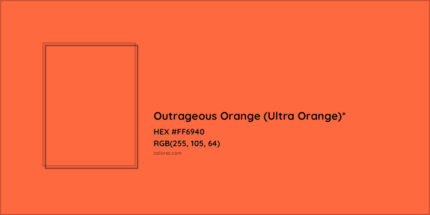 HEX #FF6940 Color Name, Color Code, Palettes, Similar Paints, Images