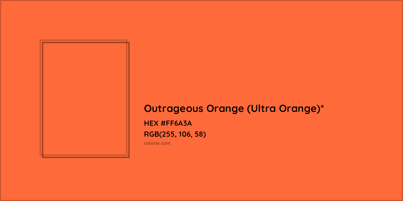 HEX #FF6A3A Color Name, Color Code, Palettes, Similar Paints, Images