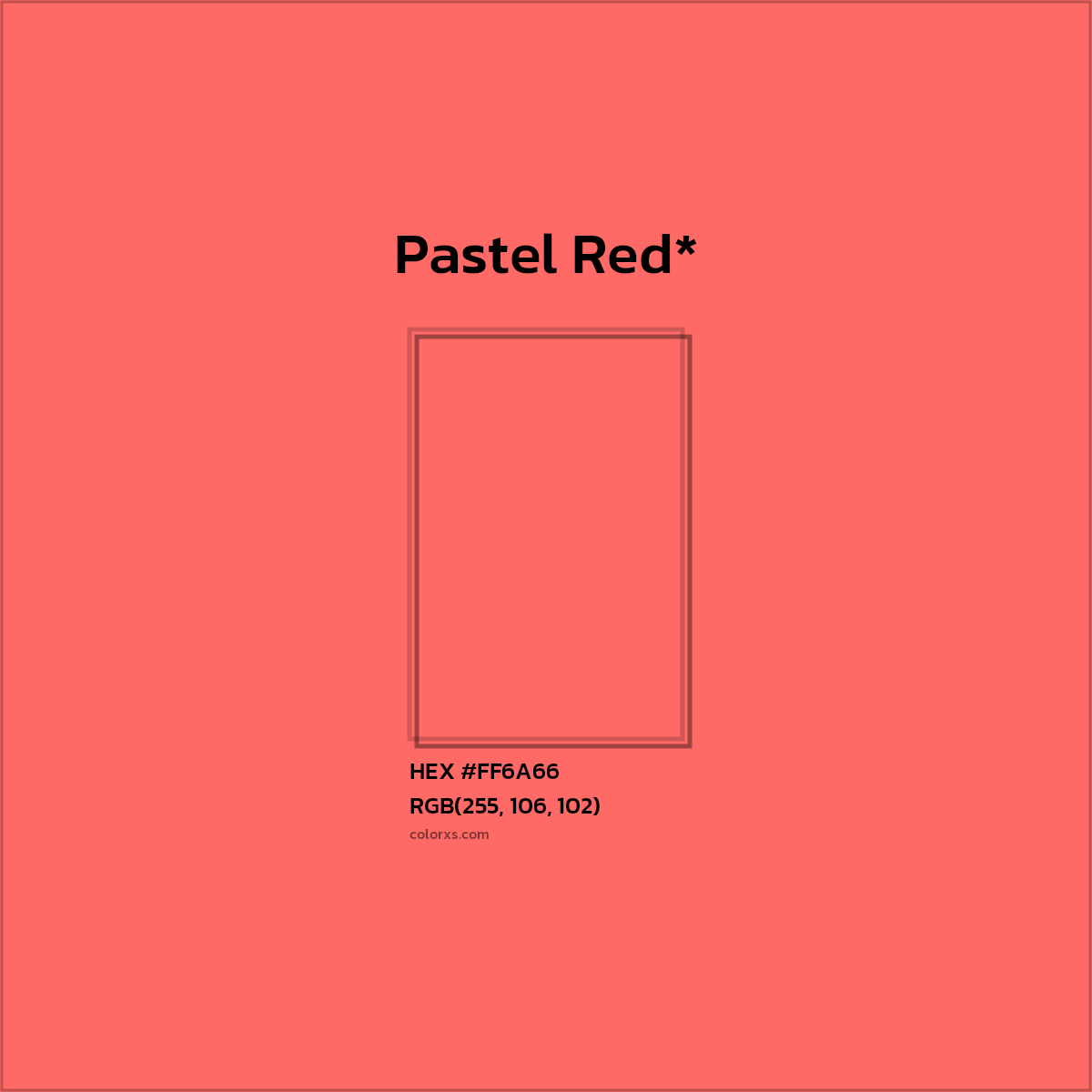 HEX #FF6A66 Color Name, Color Code, Palettes, Similar Paints, Images