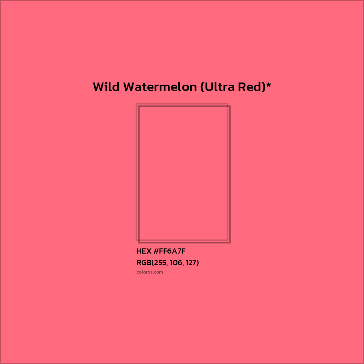 HEX #FF6A7F Color Name, Color Code, Palettes, Similar Paints, Images