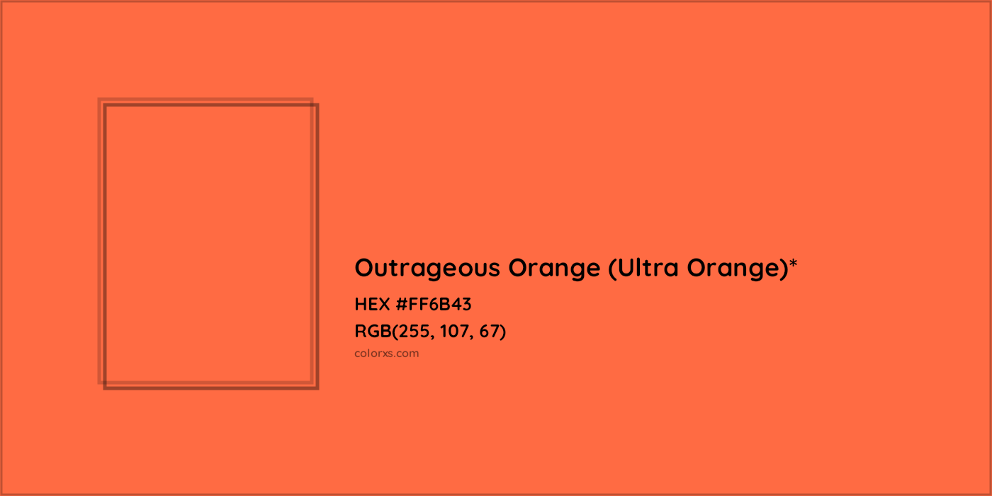 HEX #FF6B43 Color Name, Color Code, Palettes, Similar Paints, Images