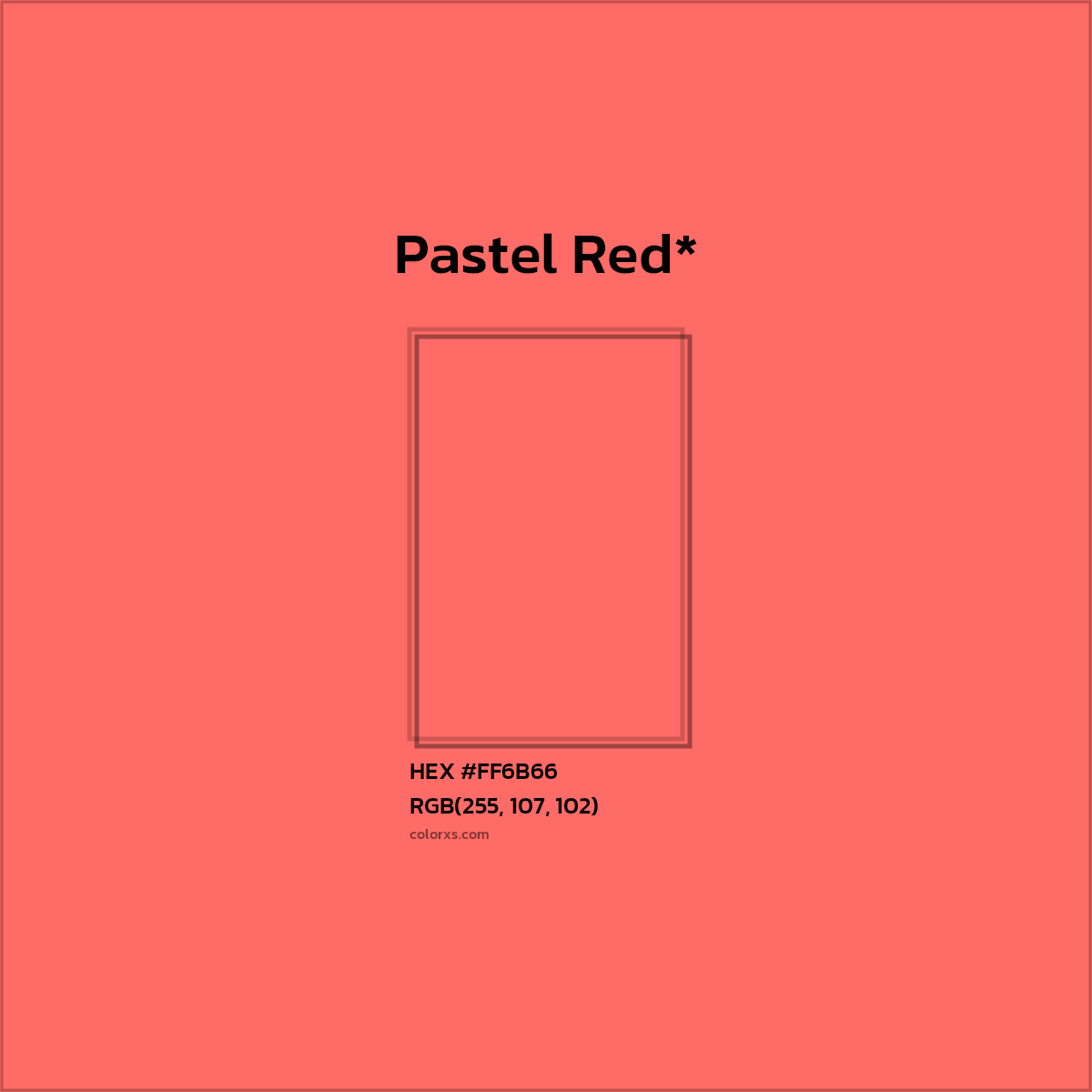 HEX #FF6B66 Color Name, Color Code, Palettes, Similar Paints, Images