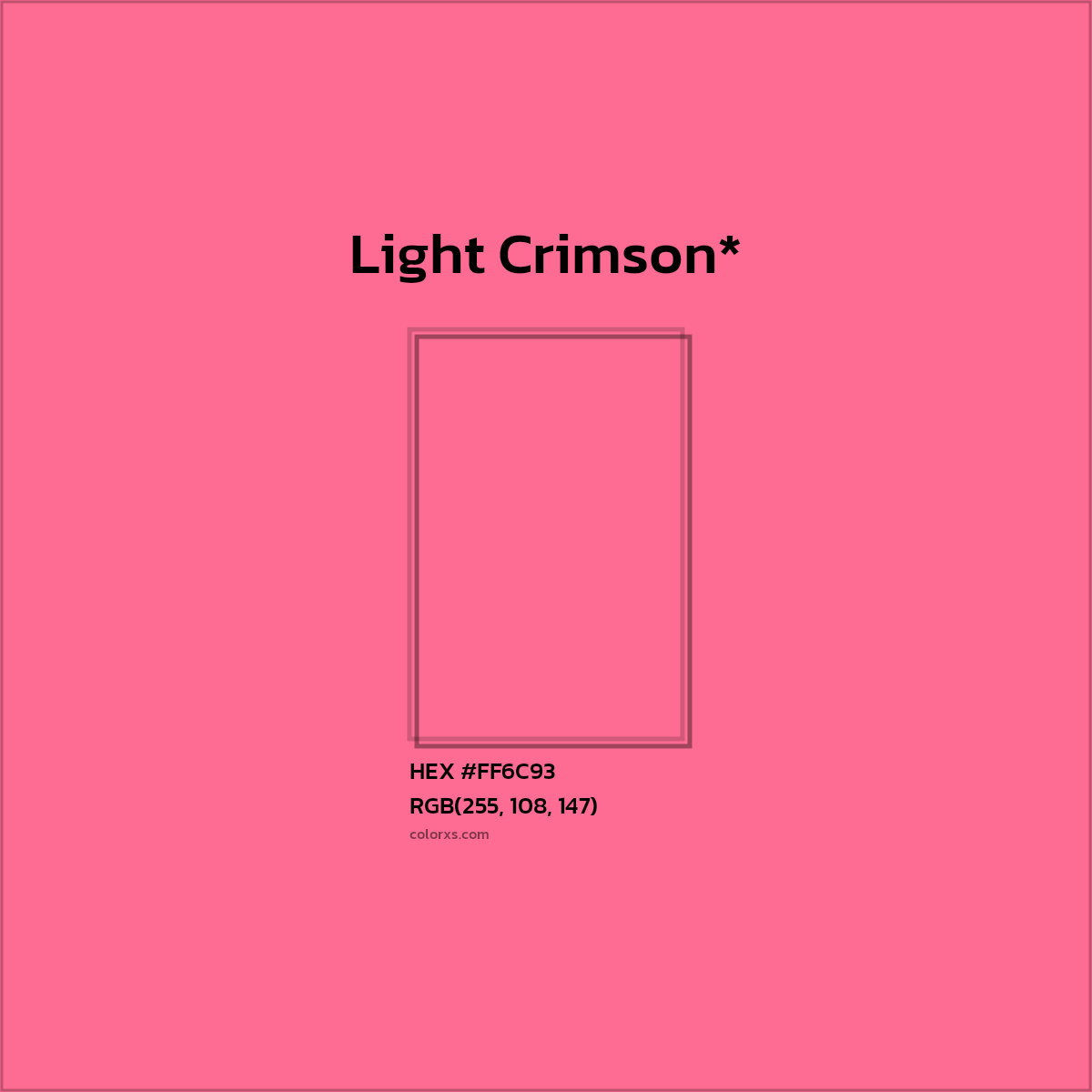 HEX #FF6C93 Color Name, Color Code, Palettes, Similar Paints, Images