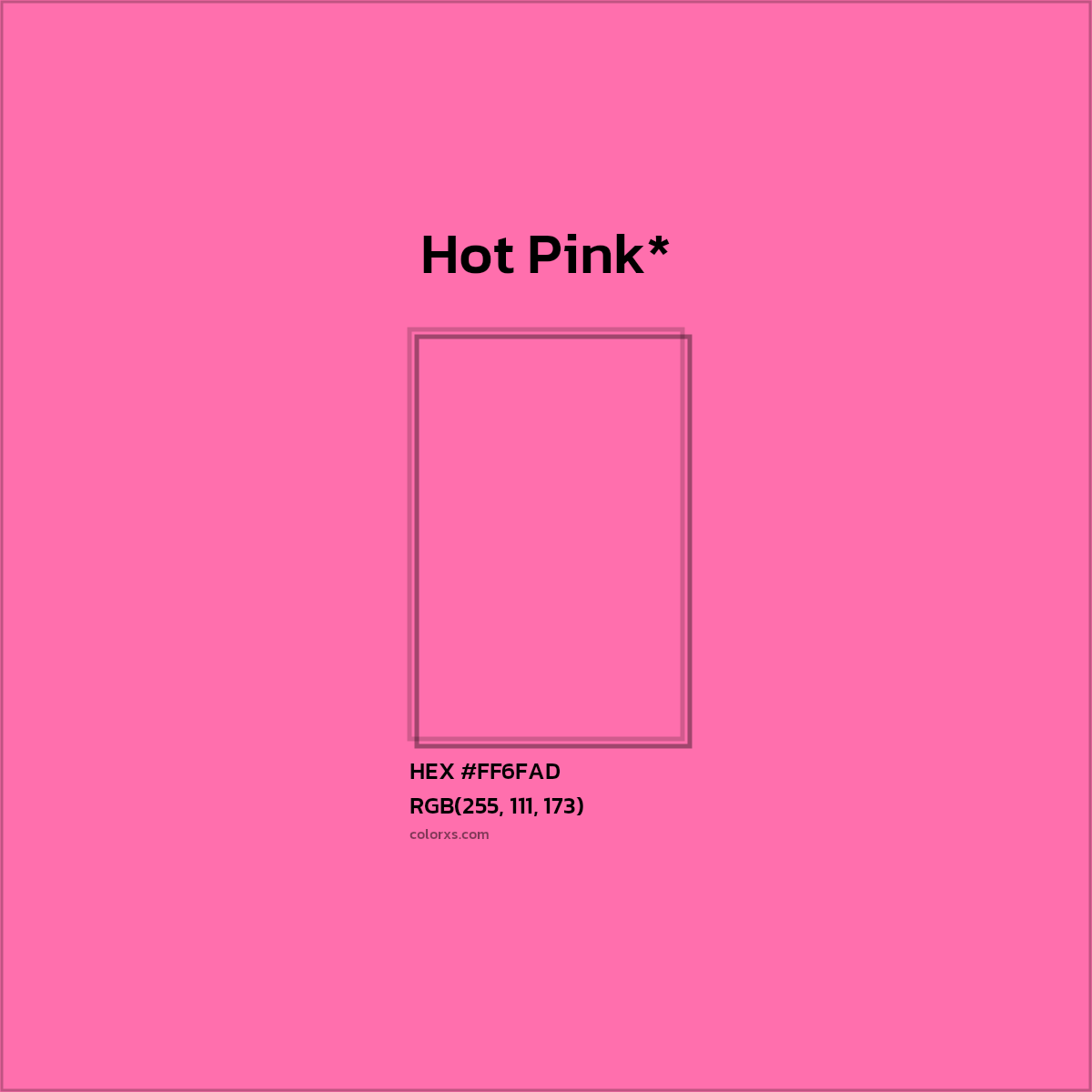 HEX #FF6FAD Color Name, Color Code, Palettes, Similar Paints, Images