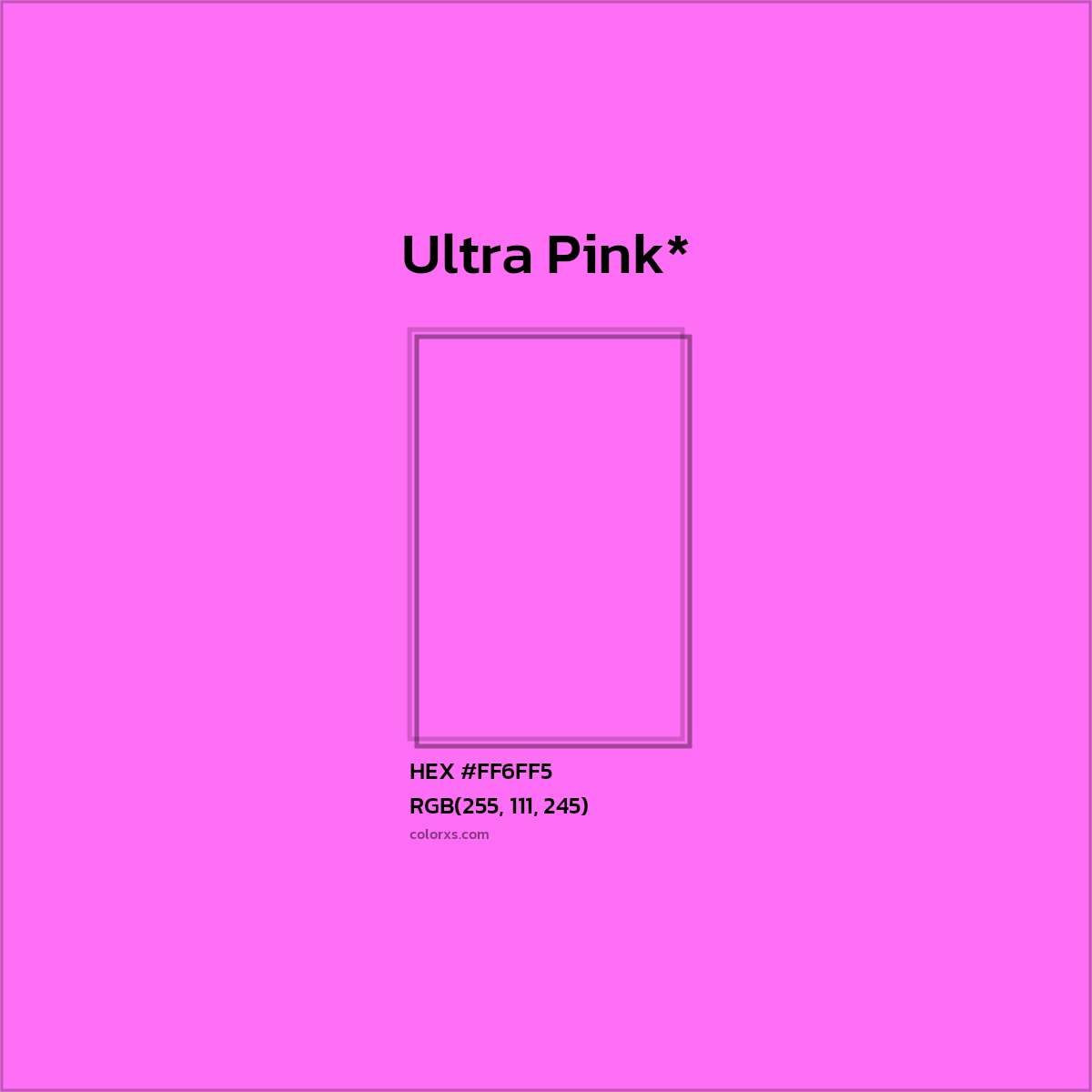 HEX #FF6FF5 Color Name, Color Code, Palettes, Similar Paints, Images