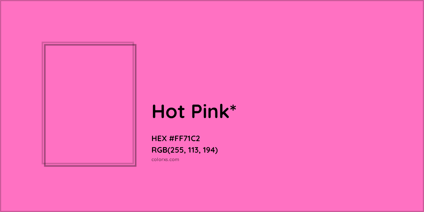 HEX #FF71C2 Color Name, Color Code, Palettes, Similar Paints, Images