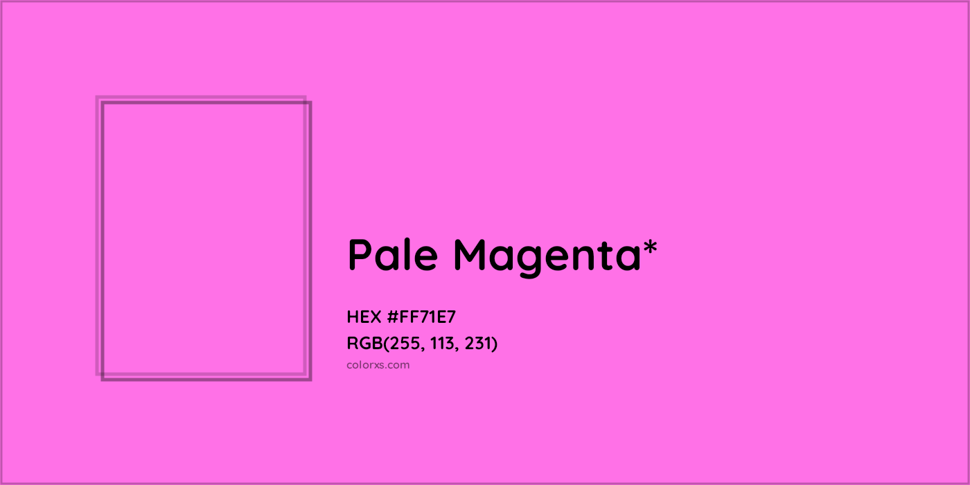 HEX #FF71E7 Color Name, Color Code, Palettes, Similar Paints, Images
