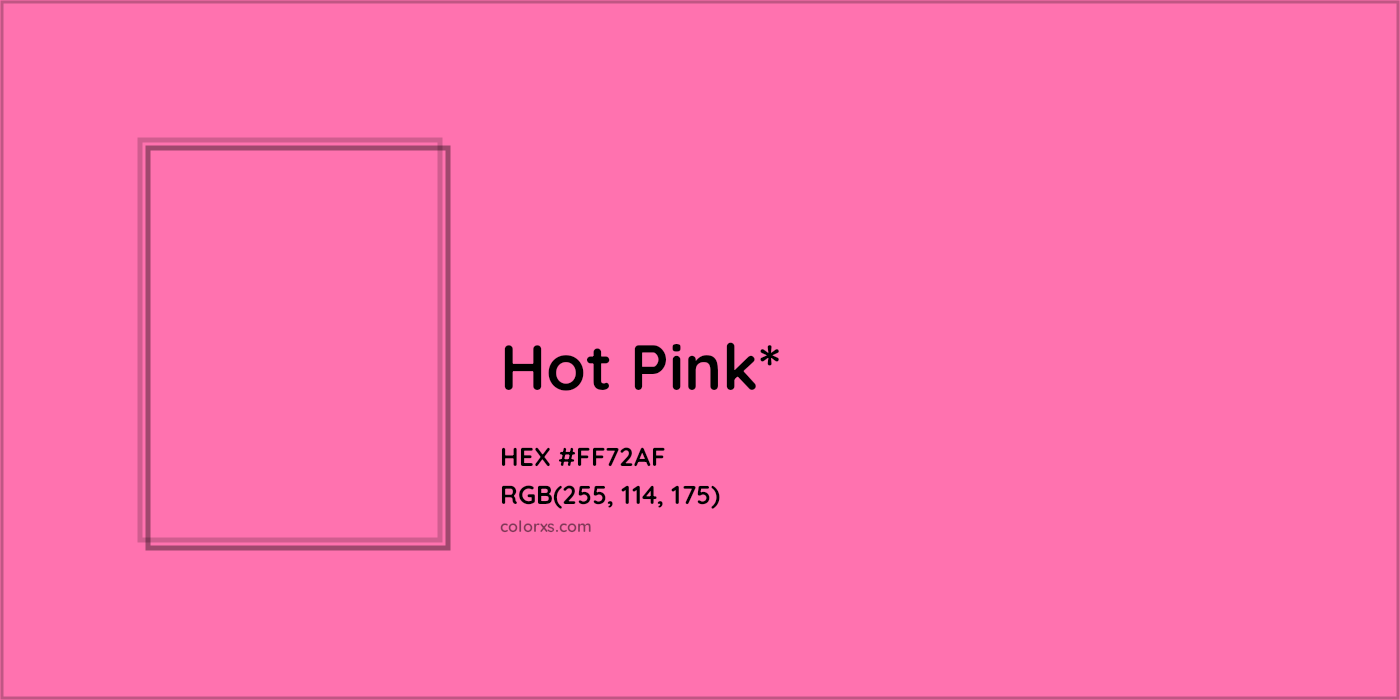 HEX #FF72AF Color Name, Color Code, Palettes, Similar Paints, Images