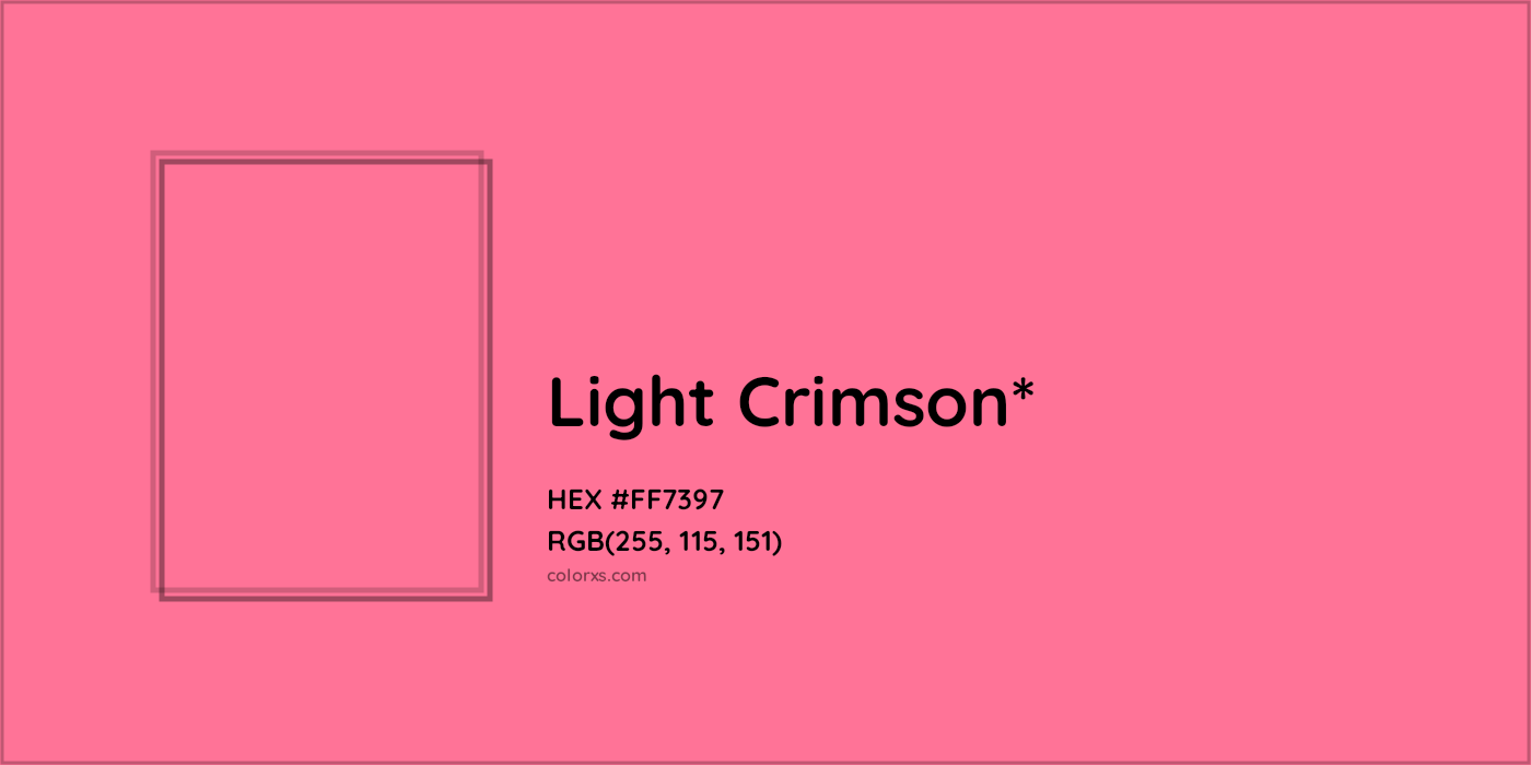 HEX #FF7397 Color Name, Color Code, Palettes, Similar Paints, Images