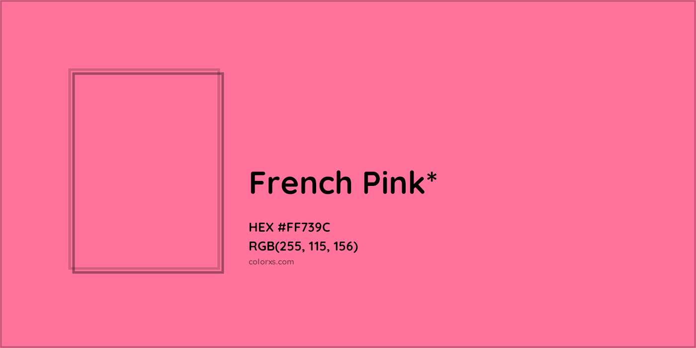 HEX #FF739C Color Name, Color Code, Palettes, Similar Paints, Images
