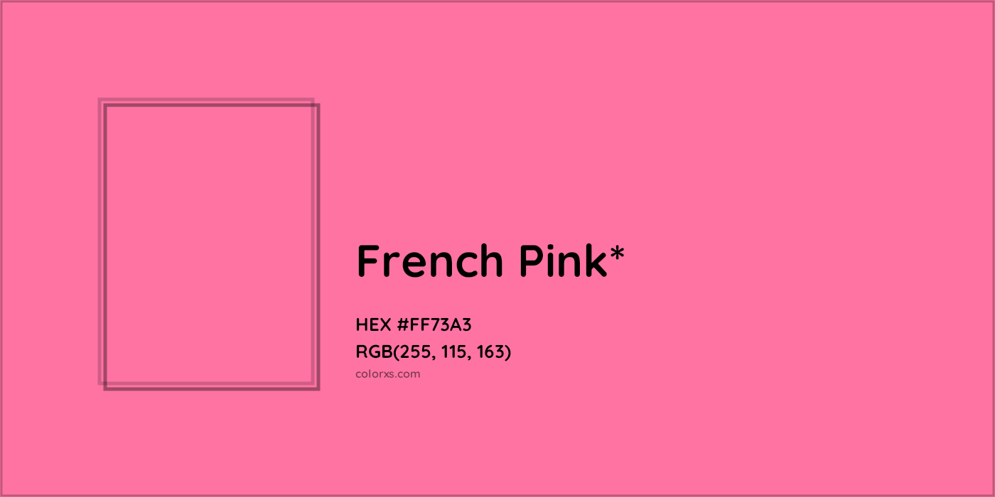 HEX #FF73A3 Color Name, Color Code, Palettes, Similar Paints, Images