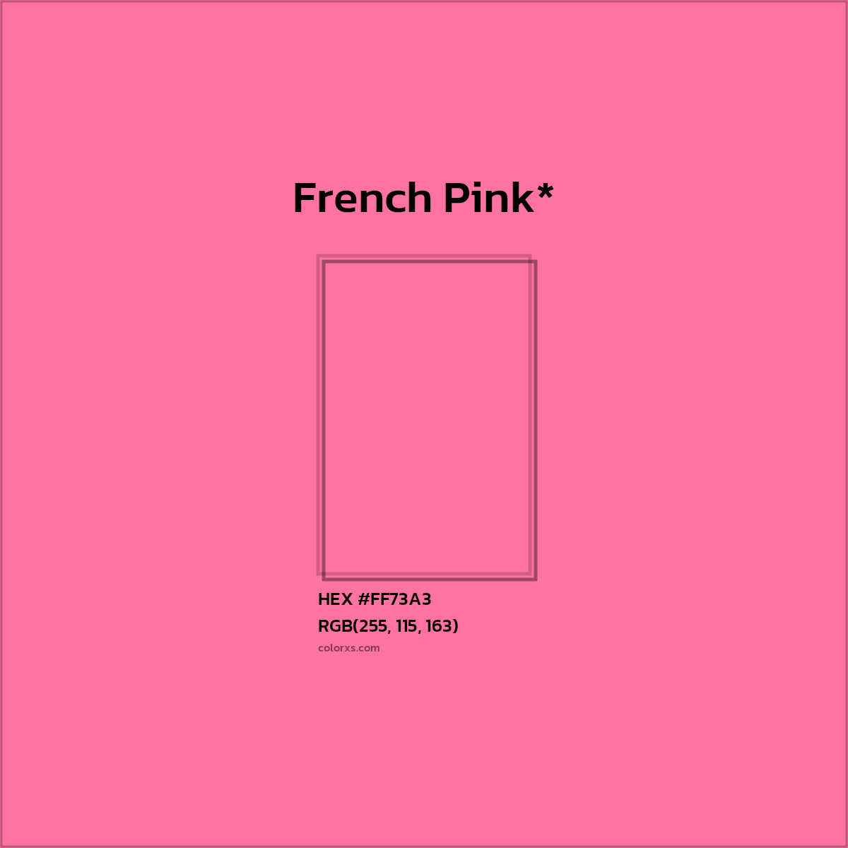 HEX #FF73A3 Color Name, Color Code, Palettes, Similar Paints, Images