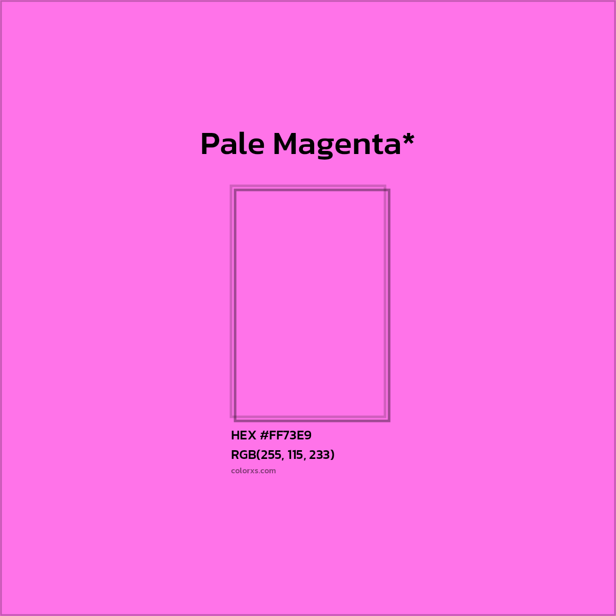 HEX #FF73E9 Color Name, Color Code, Palettes, Similar Paints, Images