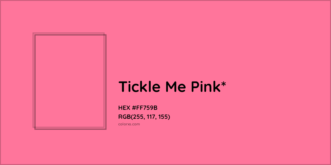 HEX #FF759B Color Name, Color Code, Palettes, Similar Paints, Images