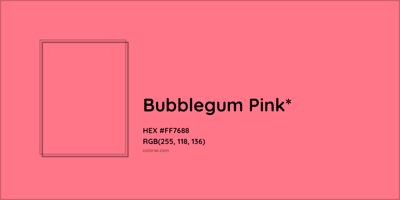 HEX #FF7688 Color Name, Color Code, Palettes, Similar Paints, Images