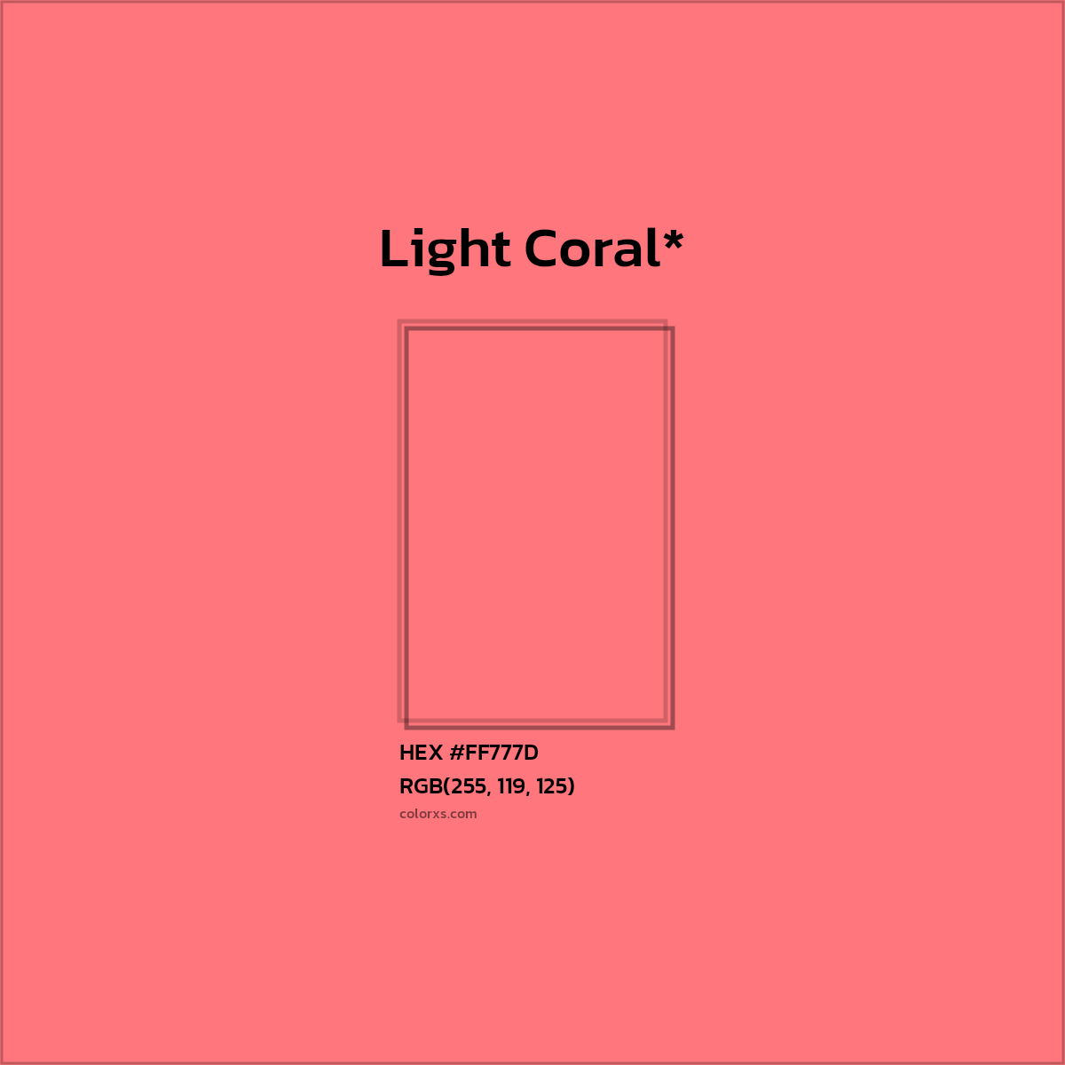 HEX #FF777D Color Name, Color Code, Palettes, Similar Paints, Images