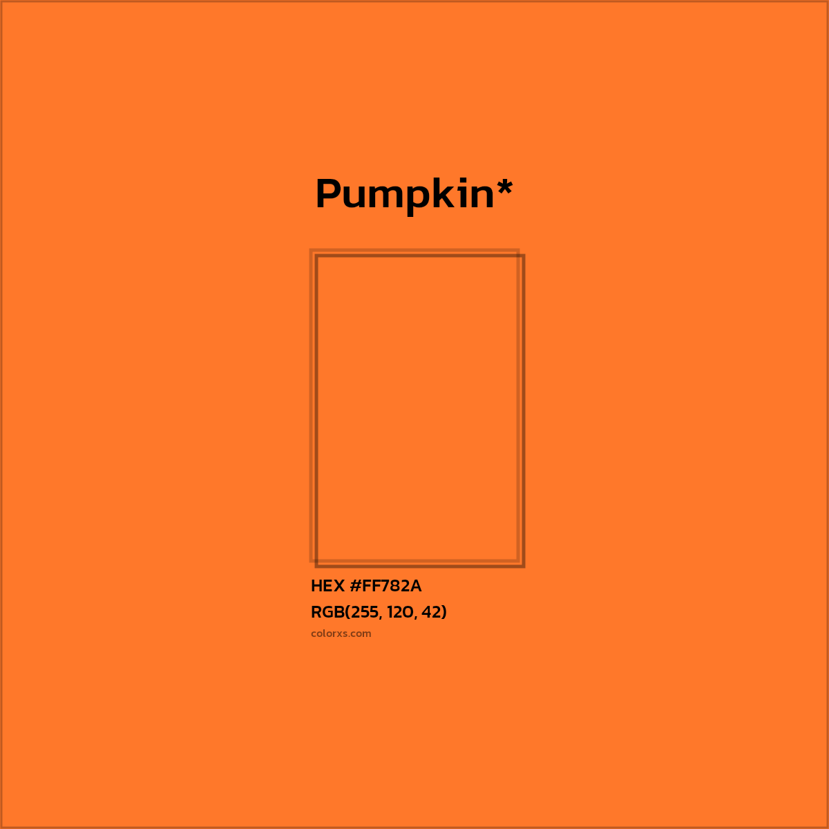 HEX #FF782A Color Name, Color Code, Palettes, Similar Paints, Images