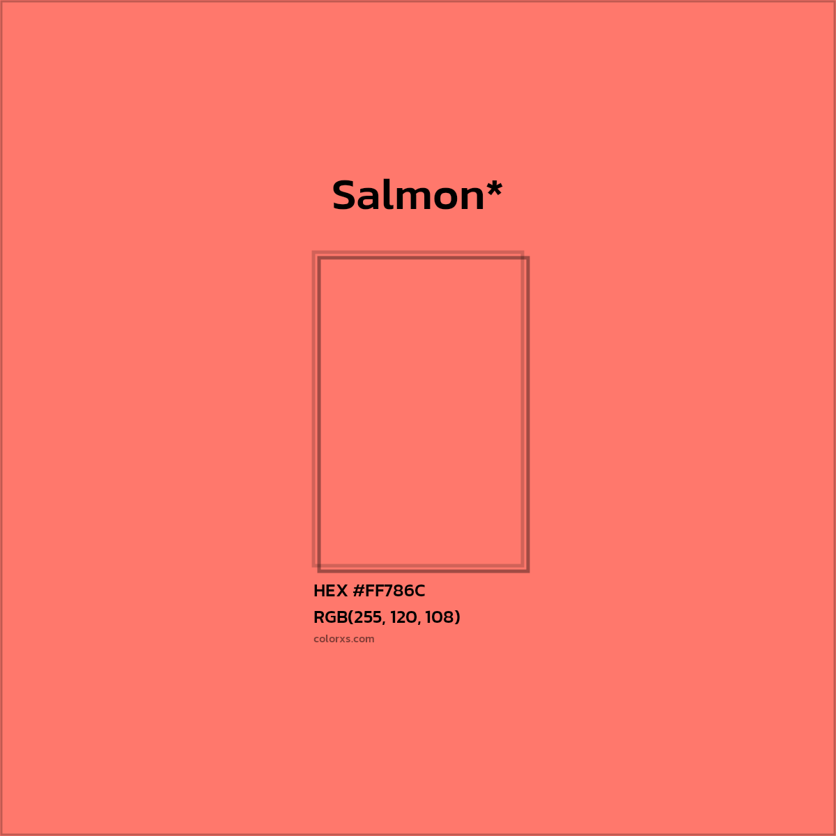 HEX #FF786C Color Name, Color Code, Palettes, Similar Paints, Images