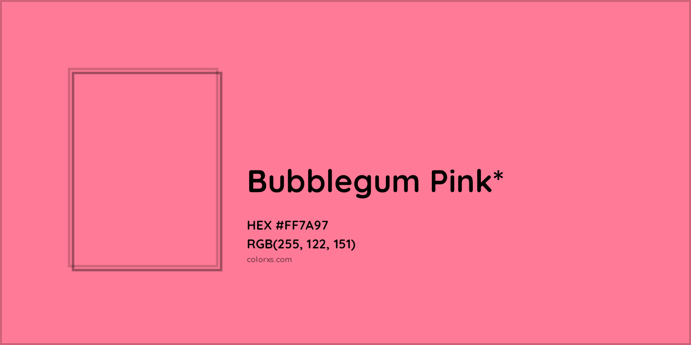 HEX #FF7A97 Color Name, Color Code, Palettes, Similar Paints, Images