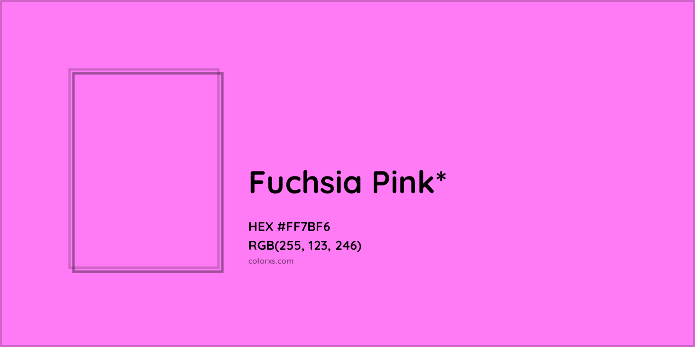 HEX #FF7BF6 Color Name, Color Code, Palettes, Similar Paints, Images
