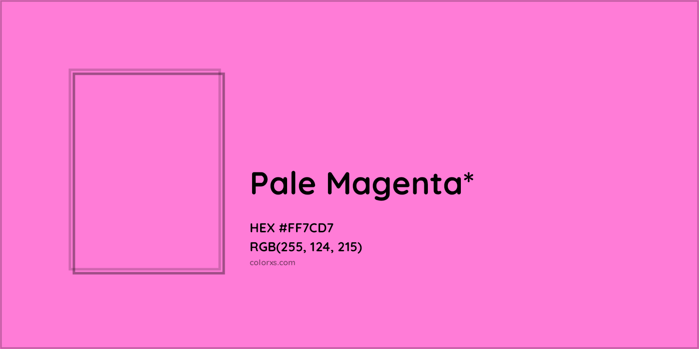 HEX #FF7CD7 Color Name, Color Code, Palettes, Similar Paints, Images