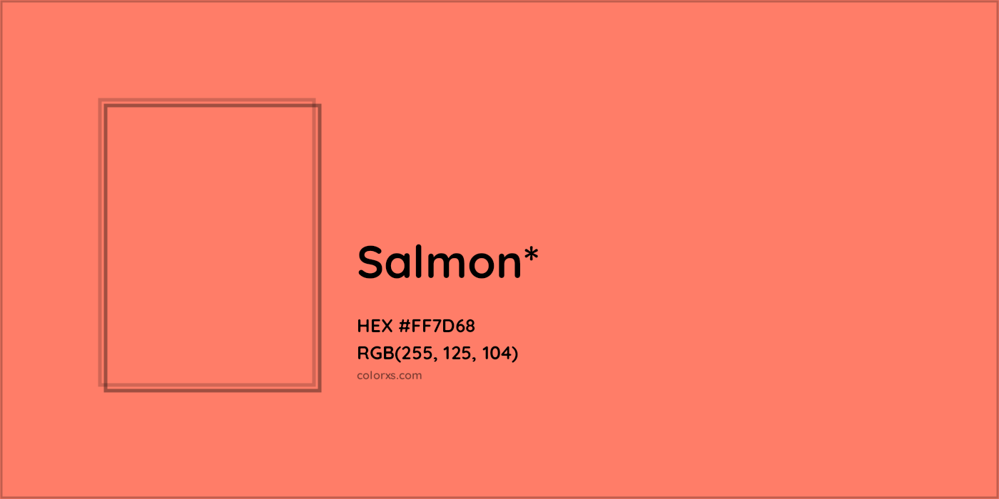 HEX #FF7D68 Color Name, Color Code, Palettes, Similar Paints, Images