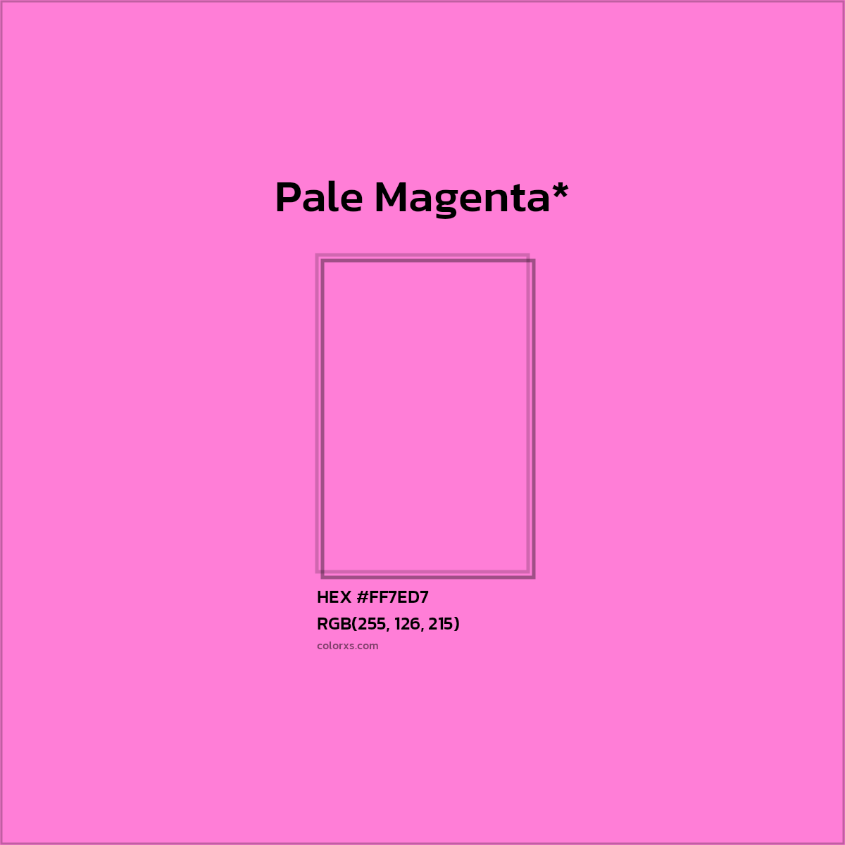 HEX #FF7ED7 Color Name, Color Code, Palettes, Similar Paints, Images
