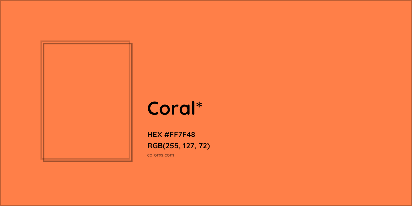 HEX #FF7F48 Color Name, Color Code, Palettes, Similar Paints, Images