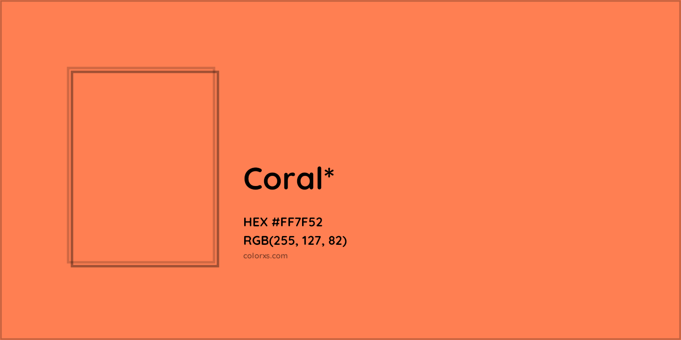 HEX #FF7F52 Color Name, Color Code, Palettes, Similar Paints, Images