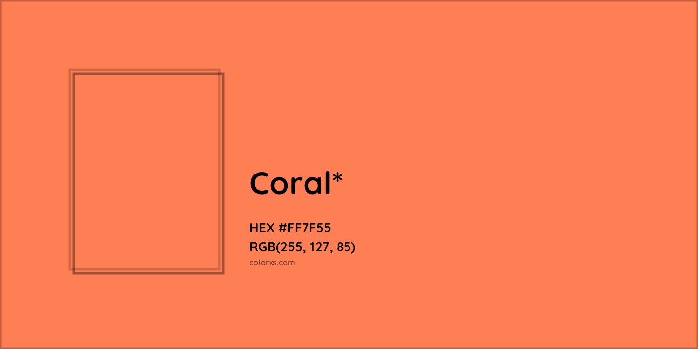 HEX #FF7F55 Color Name, Color Code, Palettes, Similar Paints, Images
