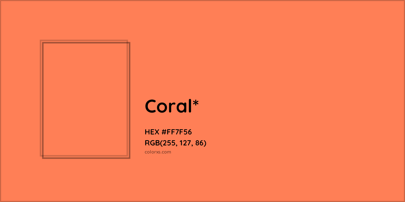 HEX #FF7F56 Color Name, Color Code, Palettes, Similar Paints, Images