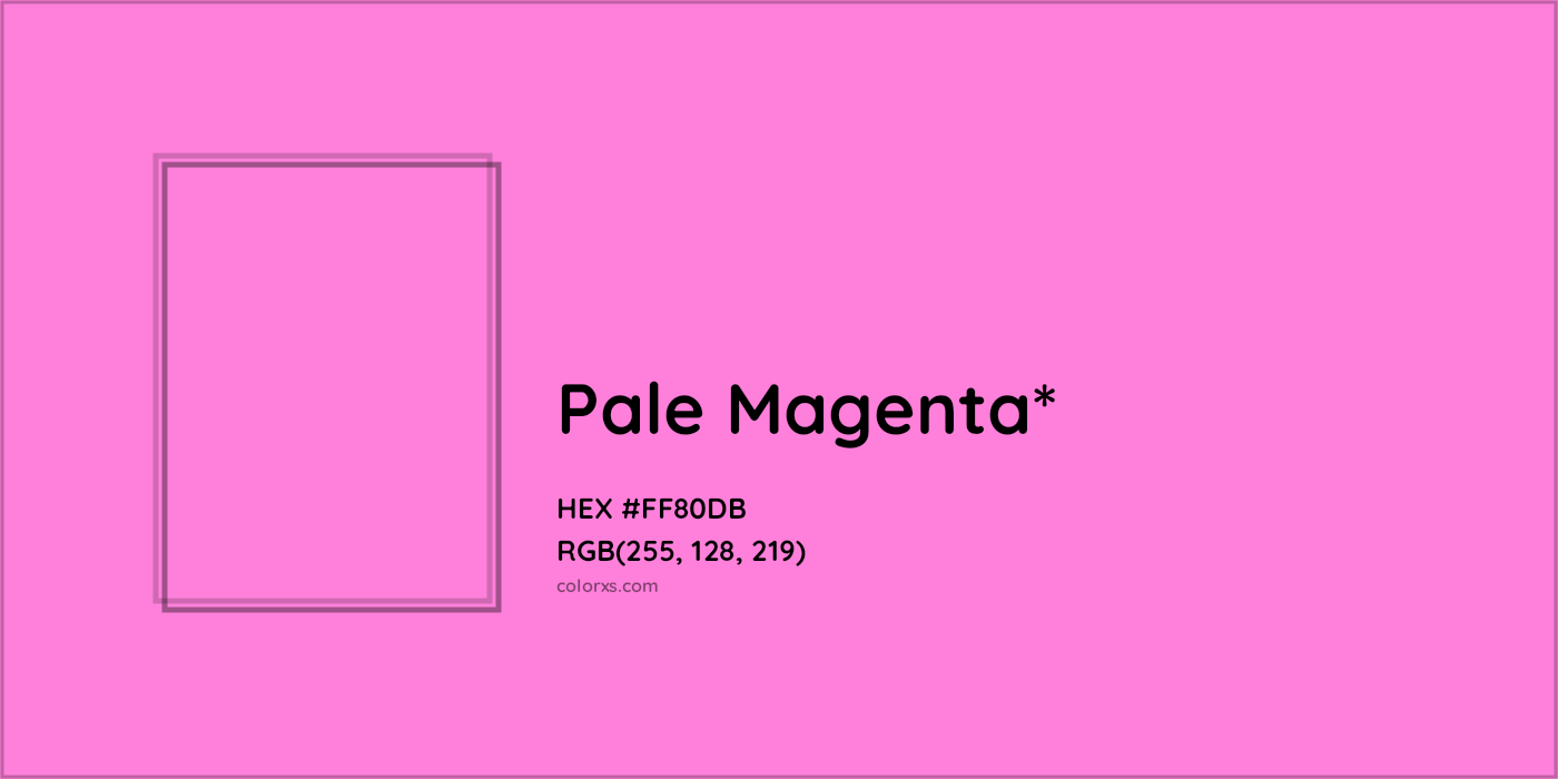 HEX #FF80DB Color Name, Color Code, Palettes, Similar Paints, Images