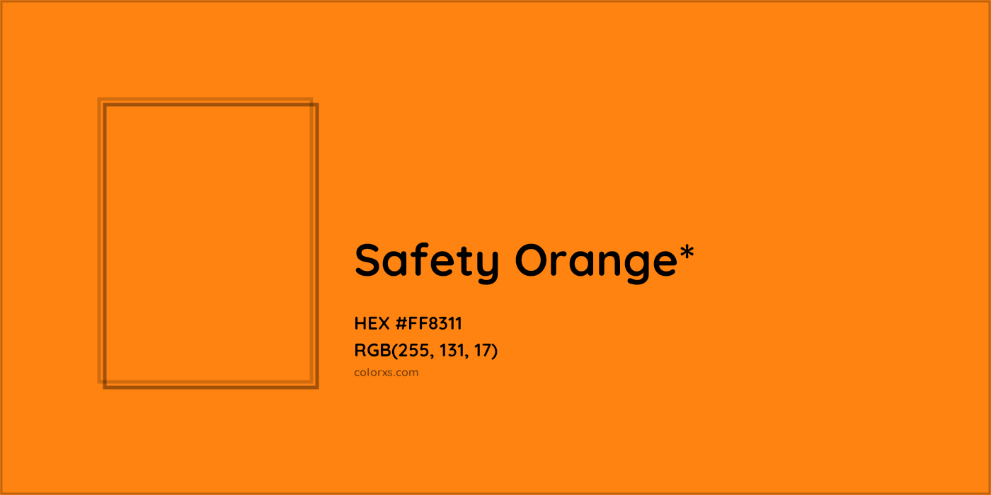 HEX #FF8311 Color Name, Color Code, Palettes, Similar Paints, Images