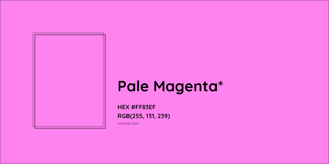 HEX #FF83EF Color Name, Color Code, Palettes, Similar Paints, Images