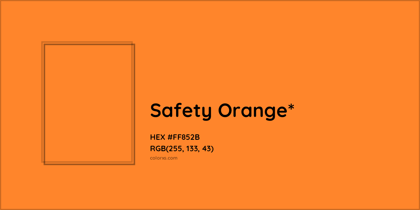 HEX #FF852B Color Name, Color Code, Palettes, Similar Paints, Images