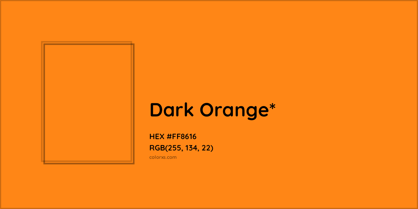 HEX #FF8616 Color Name, Color Code, Palettes, Similar Paints, Images