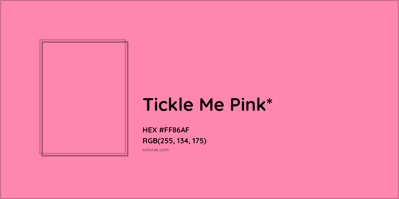HEX #FF86AF Color Name, Color Code, Palettes, Similar Paints, Images