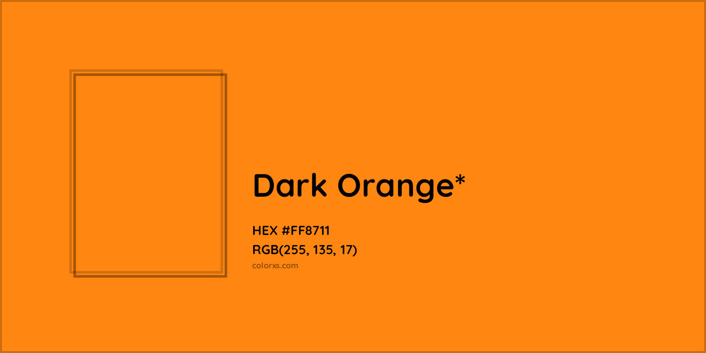 HEX #FF8711 Color Name, Color Code, Palettes, Similar Paints, Images
