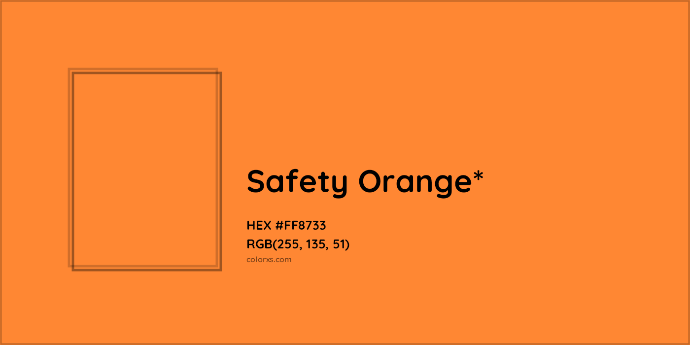 HEX #FF8733 Color Name, Color Code, Palettes, Similar Paints, Images