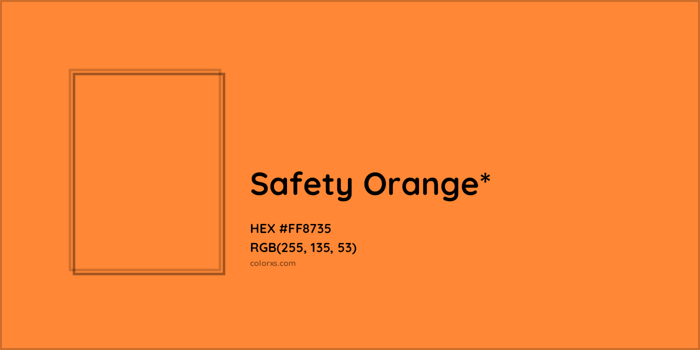 HEX #FF8735 Color Name, Color Code, Palettes, Similar Paints, Images