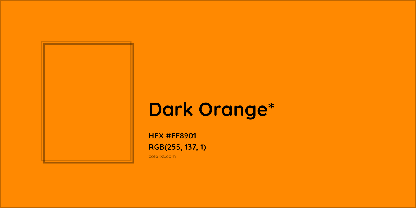 HEX #FF8901 Color Name, Color Code, Palettes, Similar Paints, Images