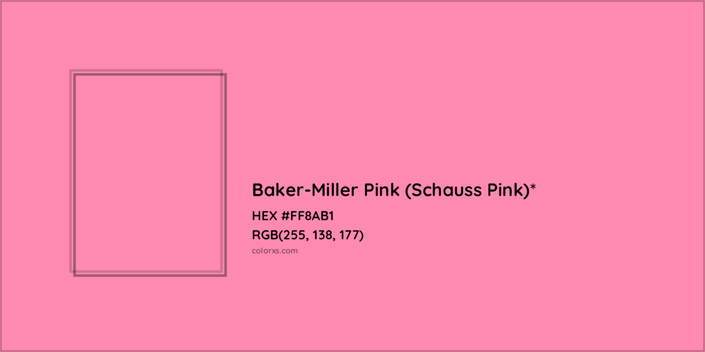 HEX #FF8AB1 Color Name, Color Code, Palettes, Similar Paints, Images