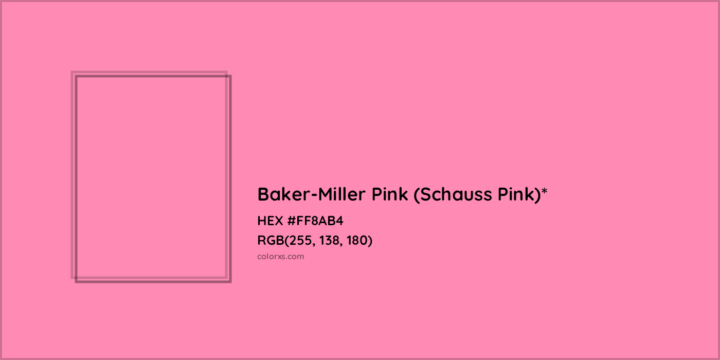 HEX #FF8AB4 Color Name, Color Code, Palettes, Similar Paints, Images