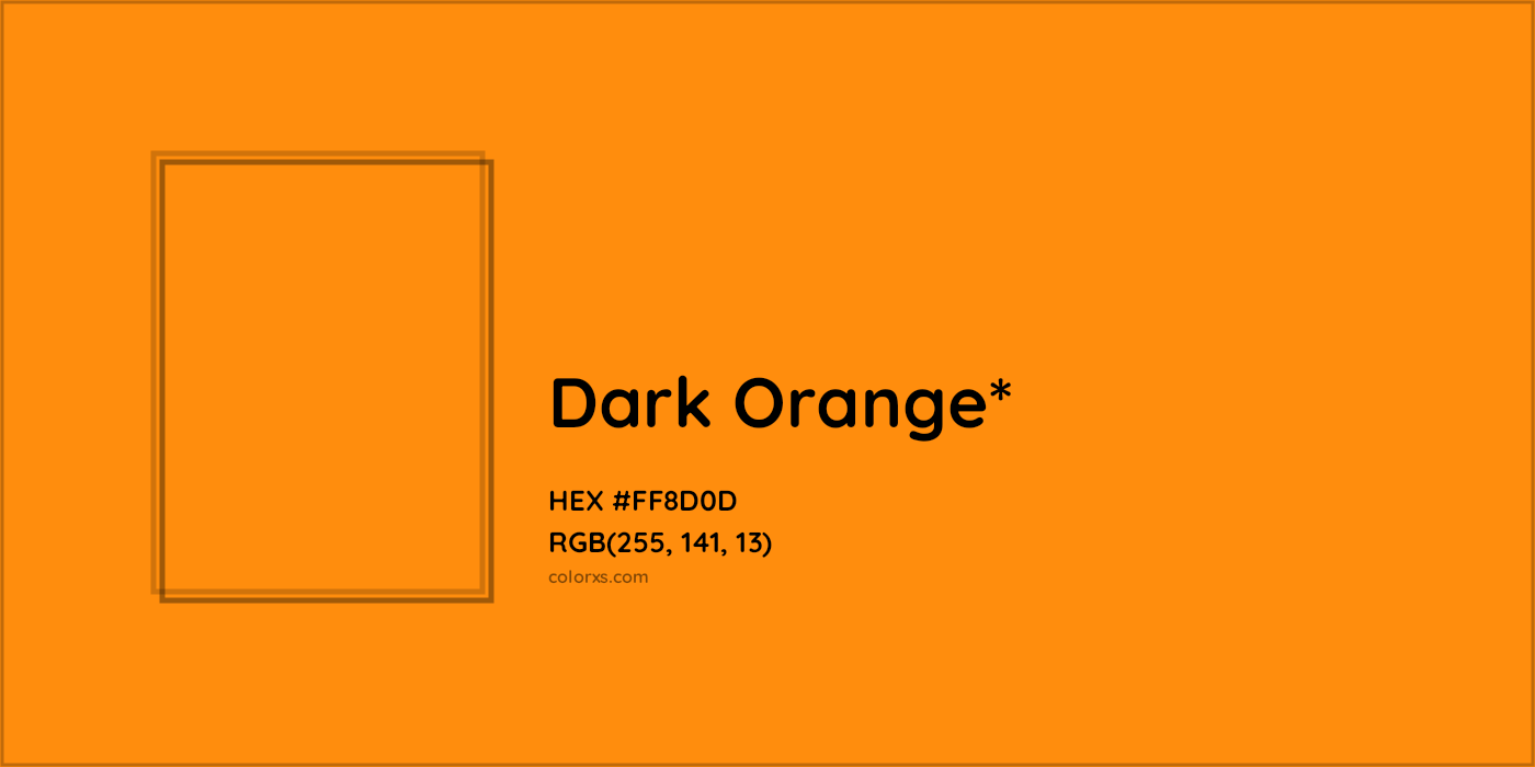 HEX #FF8D0D Color Name, Color Code, Palettes, Similar Paints, Images