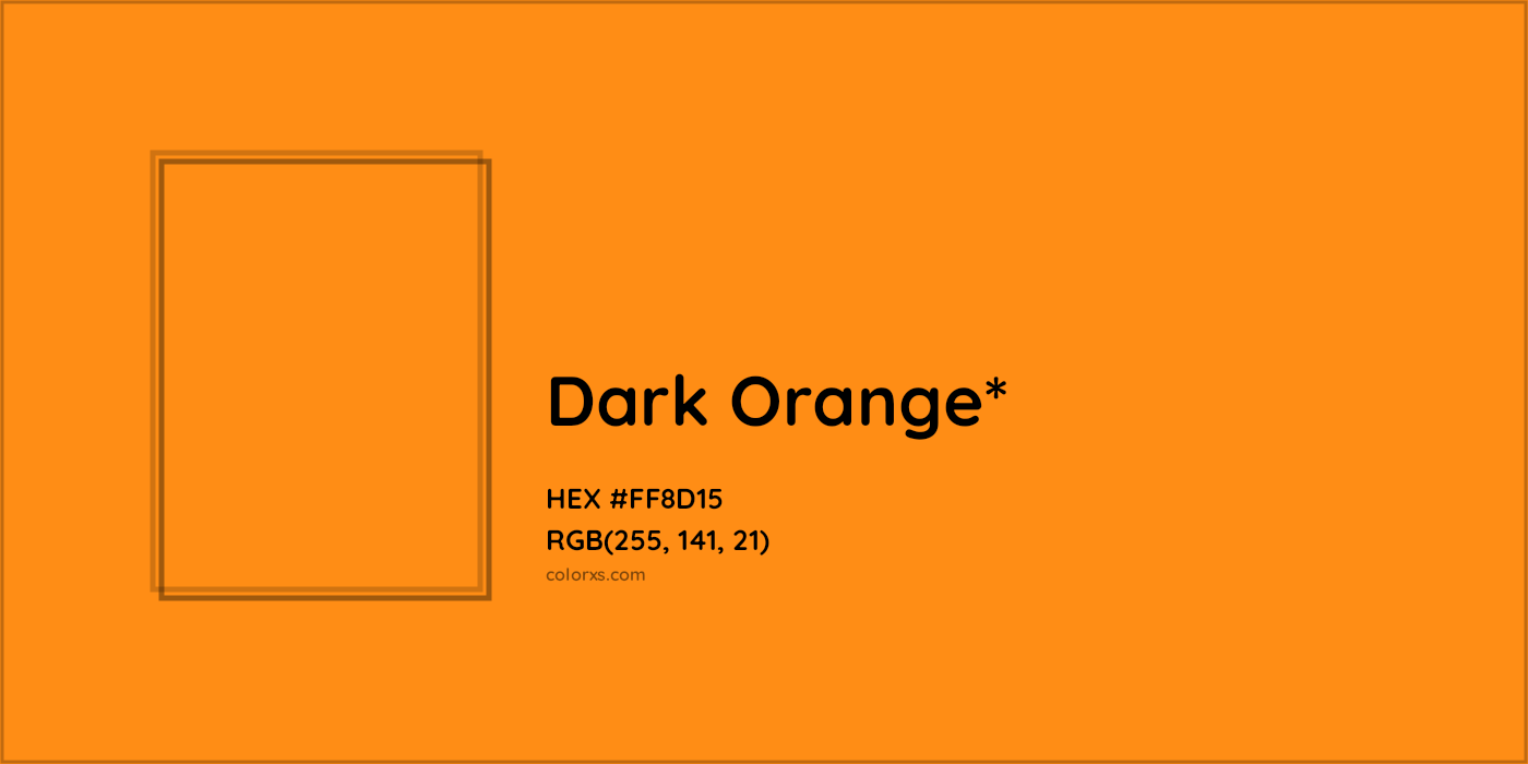 HEX #FF8D15 Color Name, Color Code, Palettes, Similar Paints, Images